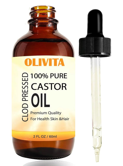 Pure Castor Oil Organic Cold Pressed Unrefined, Caster Oil, Hair Growth