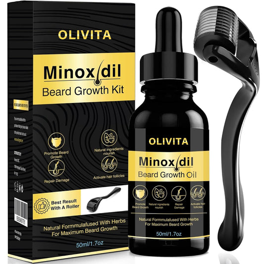 5% Minoxidil Hair Growth Serum, 5% Minoxidil For Men Beard Growth Kit